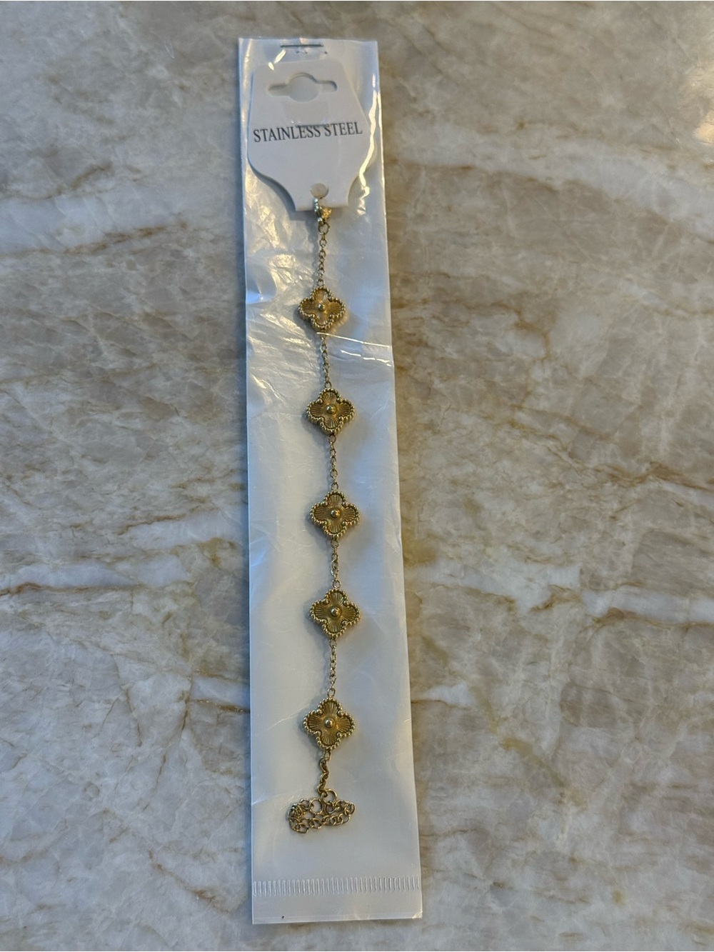 ATOLEA Waterproof NWT Ocean inspired Clover Necklace and Bracelet Set - Picture 5 of 6